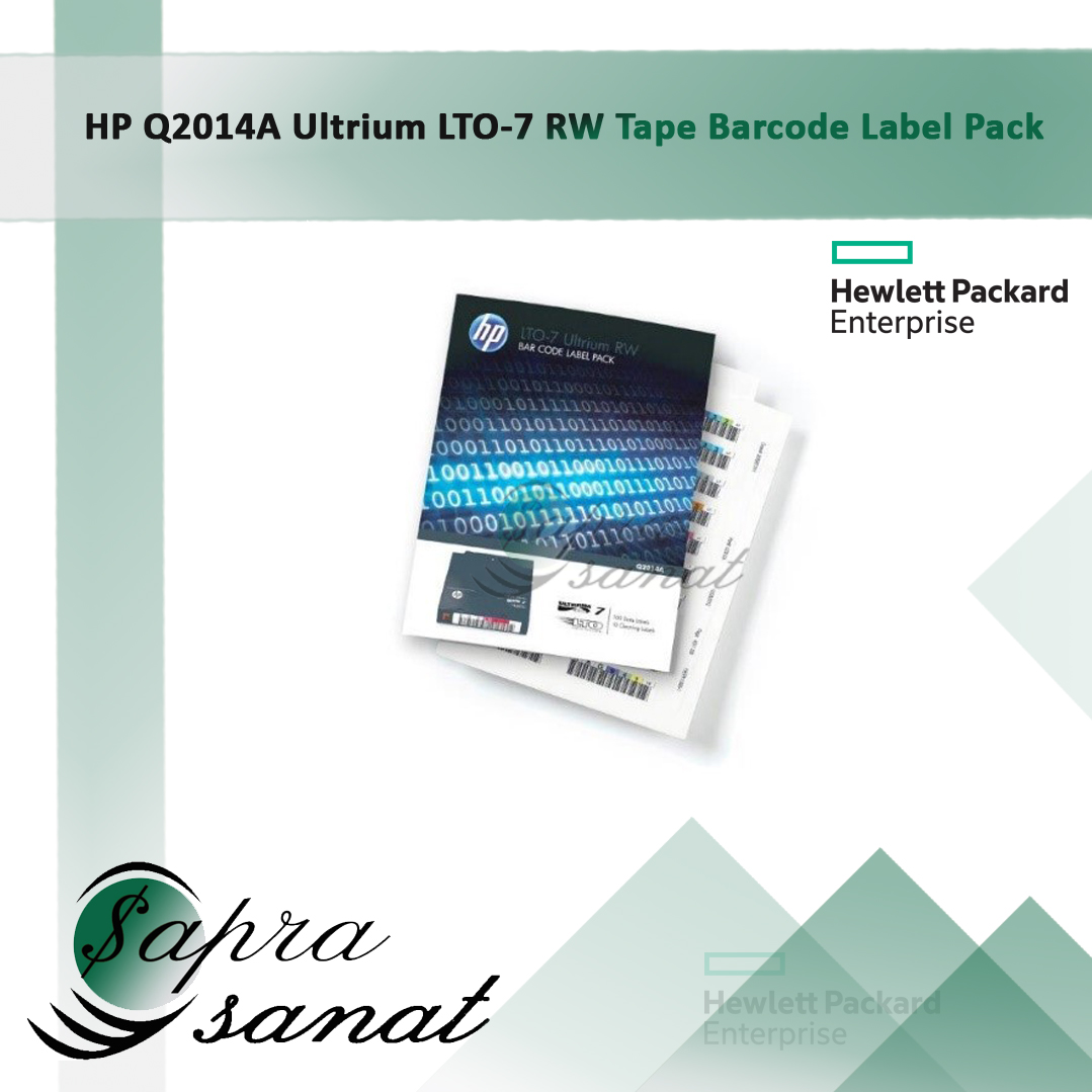 HP Q2014A Ultrium LTO-7 RW Tape Barcode Label Pack