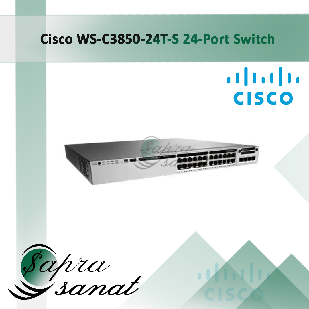 Cisco WS-C3850-24T-S 24-Port Managed Switch