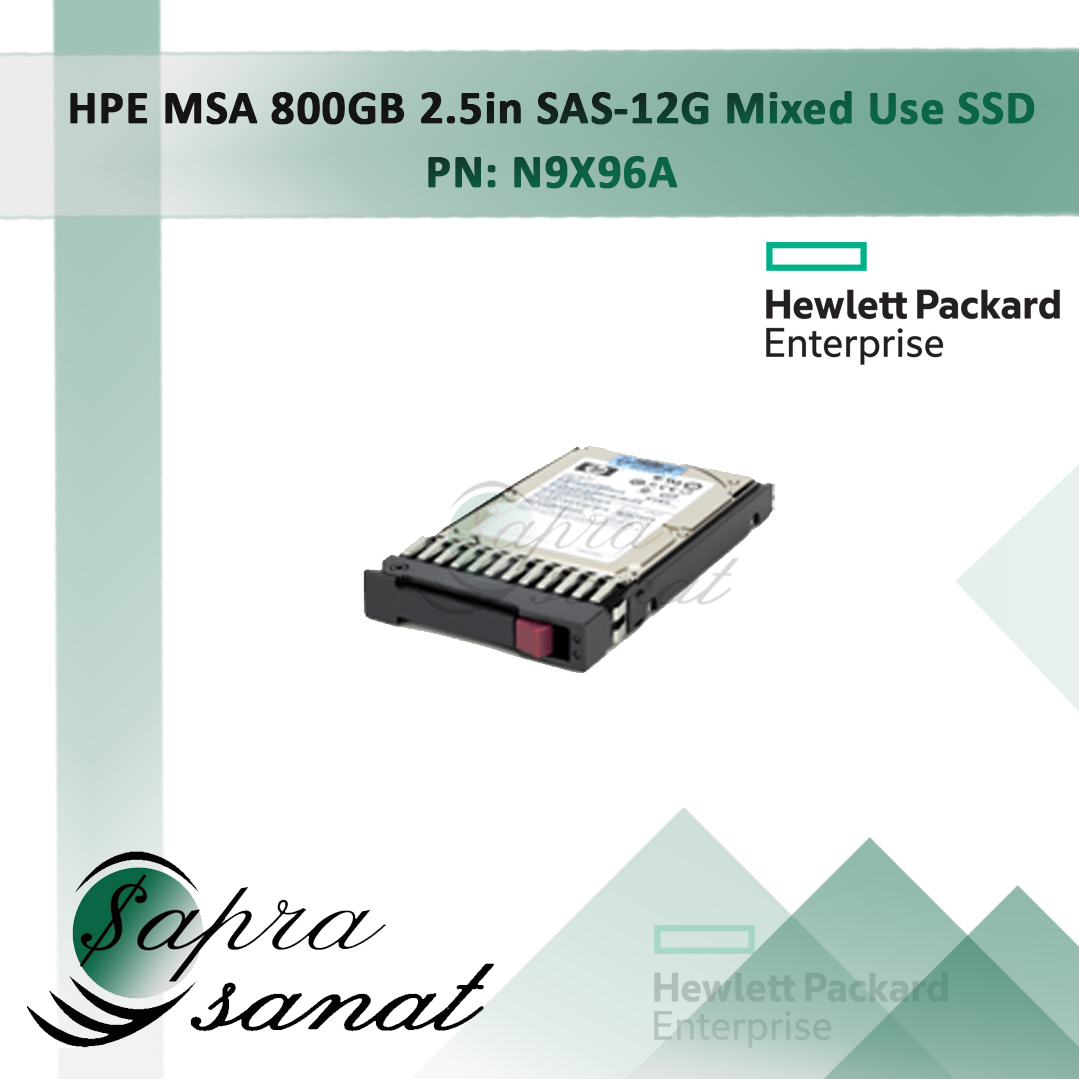 HPE MSA 800GB 2.5in SAS-12G Mixed Use SSD N9X96A