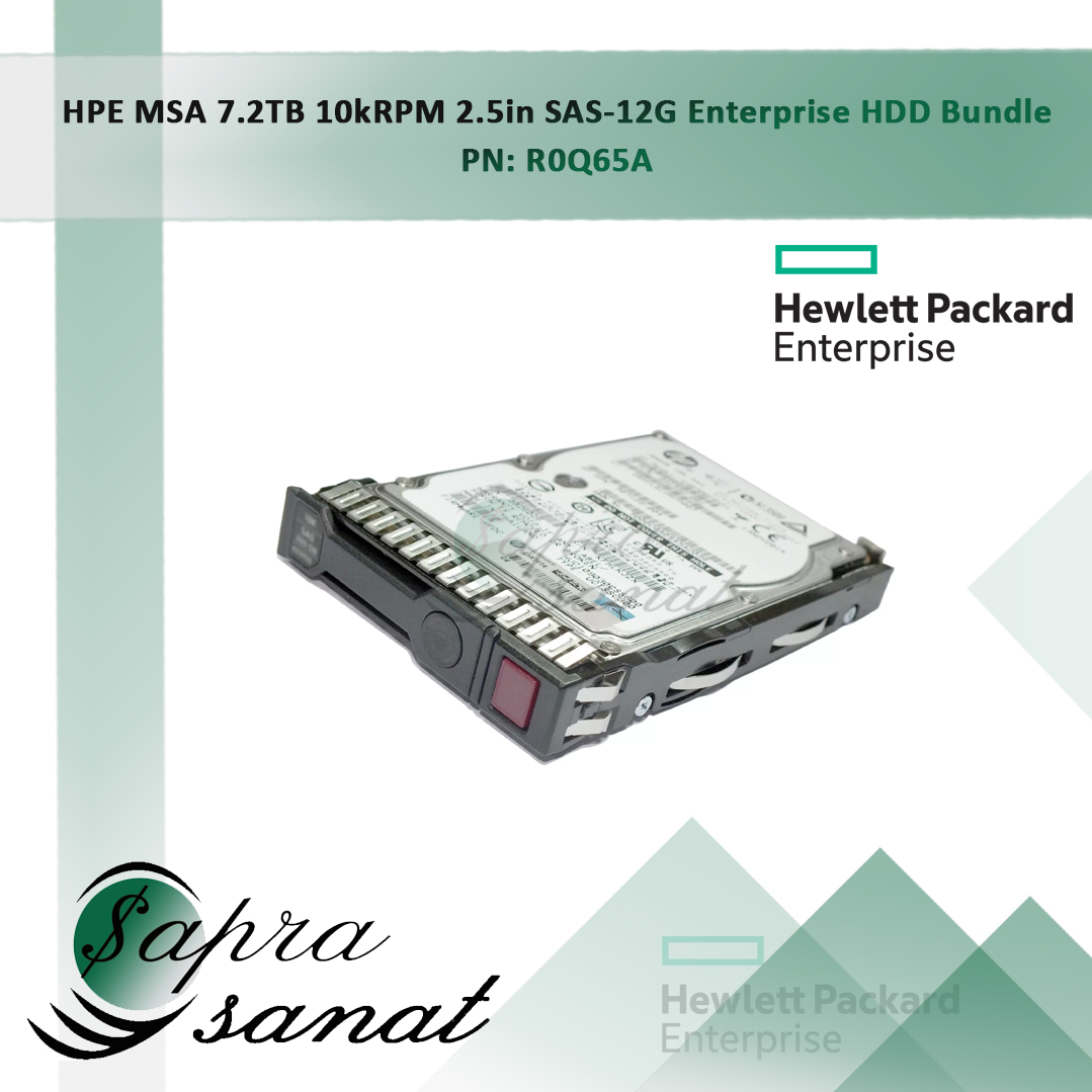 HPE MSA 7.2TB 10K 2.5in SAS-12G Enterprise HDD Bundle R0Q65A